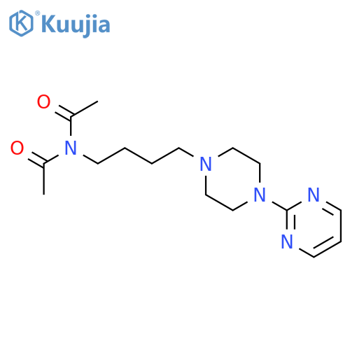 ACETAMIDE, N-ACETYL-N-[4-[4-(2-PYRIMIDINYL)-1-PIPERAZINYL]BUTYL]- structure