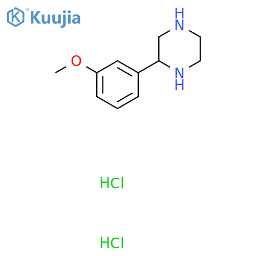 2-(3-Methoxyphenyl)piperazine dihydrochloride structure