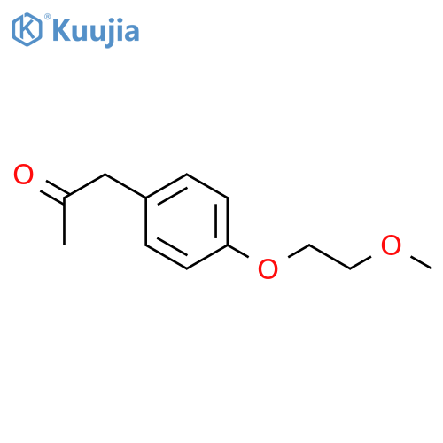 2-Propanone, 1-[4-(2-methoxyethoxy)phenyl]- structure