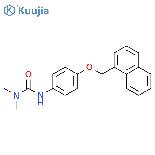 UREA, N,N-DIMETHYL-N'-[4-(1-NAPHTHALENYLMETHOXY)PHENYL]- structure