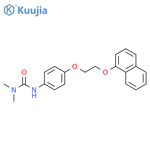 UREA, N,N-DIMETHYL-N'-[4-[2-(1-NAPHTHALENYLOXY)ETHOXY]PHENYL]- structure
