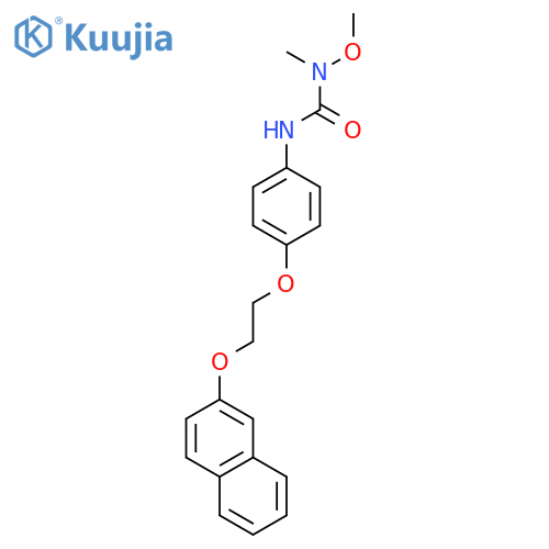 UREA, N-METHOXY-N-METHYL-N'-[4-[2-(2-NAPHTHALENYLOXY)ETHOXY]PHENYL]- structure