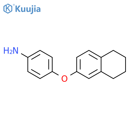 Benzenamine, 4-[(5,6,7,8-tetrahydro-2-naphthalenyl)oxy]- structure