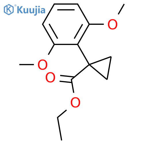 Ethyl 1-(2,6-dimethoxyphenyl)cyclopropanecarboxylate structure