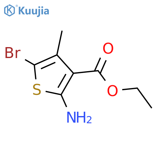Ethyl 2-amino-5-bromo-4-methylthiophene-3-carboxylate structure