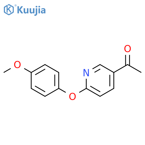 5-Acetyl-(4-methoxy phenoxy)pyridine structure