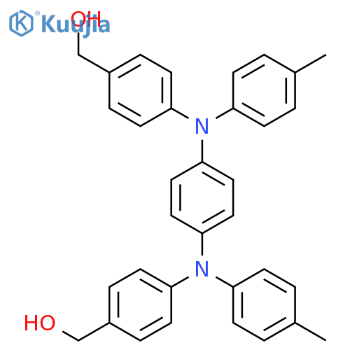 BENZENEMETHANOL, 4,4'-[1,4-PHENYLENEBIS[(4-METHYLPHENYL)IMINO]]BIS- structure