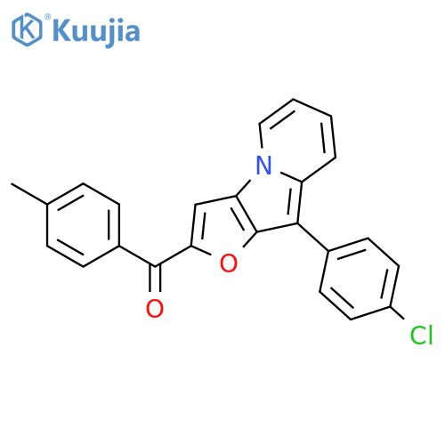METHANONE, [9-(4-CHLOROPHENYL)FURO[2,3-B]INDOLIZIN-2-YL](4-METHYLPHENYL)- structure