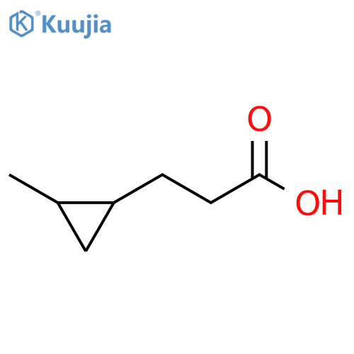 3-(2-methylcyclopropyl)propanoic acid structure