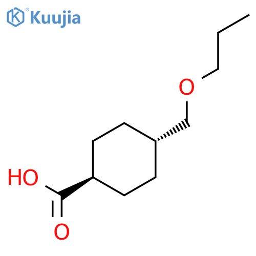 4-(Propoxymethyl)cyclohexane-1-carboxylic acid structure