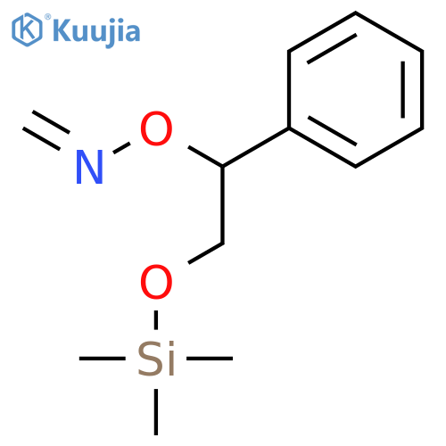 Formaldehyde, O-[1-phenyl-2-[(trimethylsilyl)oxy]ethyl]oxime structure
