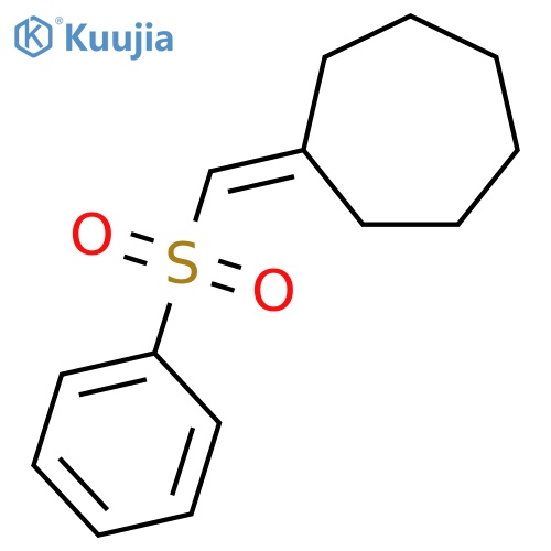 Cycloheptane, [(phenylsulfonyl)methylene]- structure