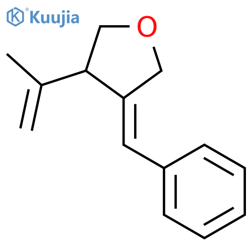 FURAN, TETRAHYDRO-3-(1-METHYLETHENYL)-4-(PHENYLMETHYLENE)-, (4E)- structure
