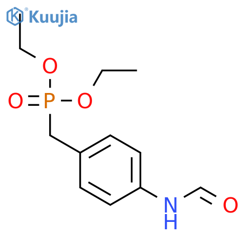 Phosphonic acid, P-[[4-(formylamino)phenyl]methyl]-, diethyl ester structure