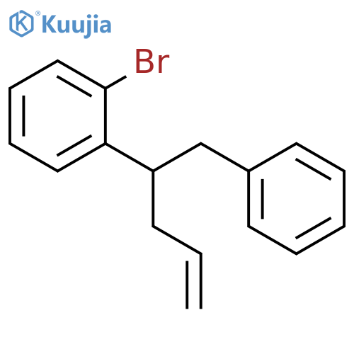 BENZENE, 1-BROMO-2-[1-(PHENYLMETHYL)-3-BUTEN-1-YL]- structure