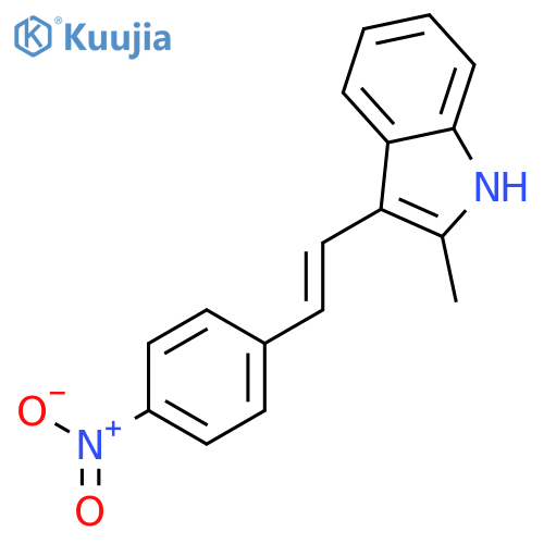 1H-Indole, 2-methyl-3-[2-(4-nitrophenyl)ethenyl]- structure