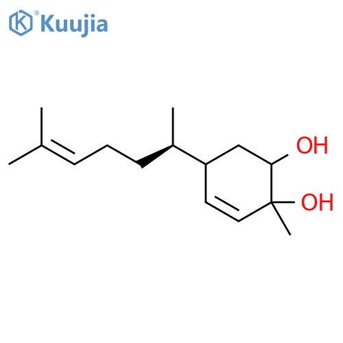 5-(1R)-1,5-Dimethyl-4-hexen-1-yl-2-methyl-3-cyclohexene-1,1-diol structure