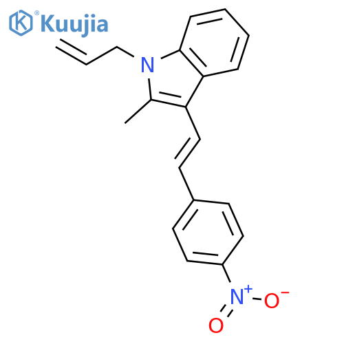 1H-Indole, 2-methyl-3-[2-(4-nitrophenyl)ethenyl]-1-(2-propen-1-yl)- structure