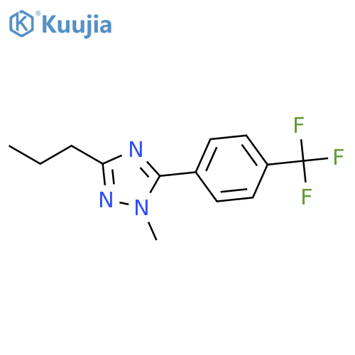 1H-1,2,4-Triazole, 1-methyl-3-propyl-5-[4-(trifluoromethyl)phenyl]- structure
