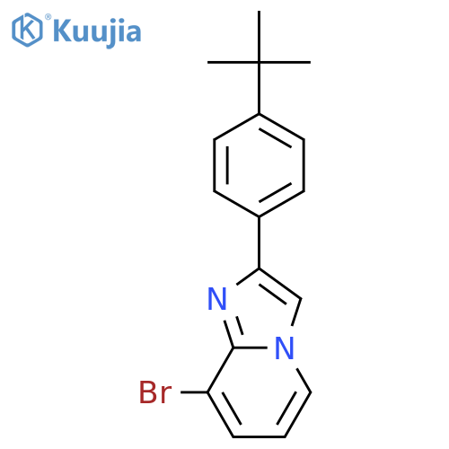 IMIDAZO[1,2-A]PYRIDINE, 8-BROMO-2-[4-(1,1-DIMETHYLETHYL)PHENYL]- structure