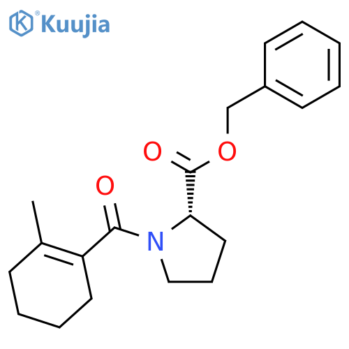 L-PROLINE, 1-[(2-METHYL-1-CYCLOHEXEN-1-YL)CARBONYL]-, PHENYLMETHYL ESTER structure