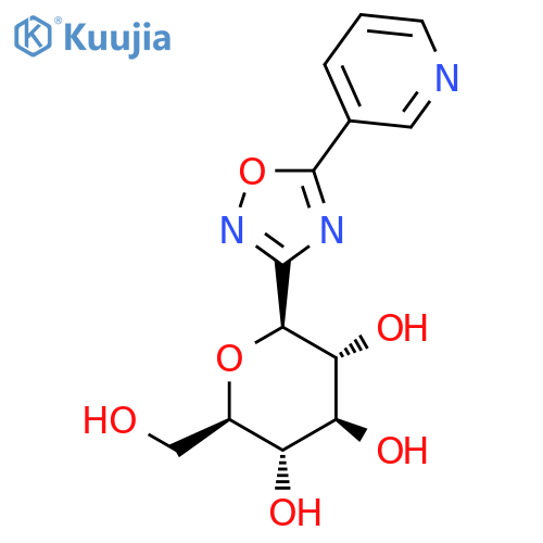 D-GLUCITOL, 1,5-ANHYDRO-1-C-[5-(3-PYRIDINYL)-1,2,4-OXADIAZOL-3-YL]-, (1S)- structure