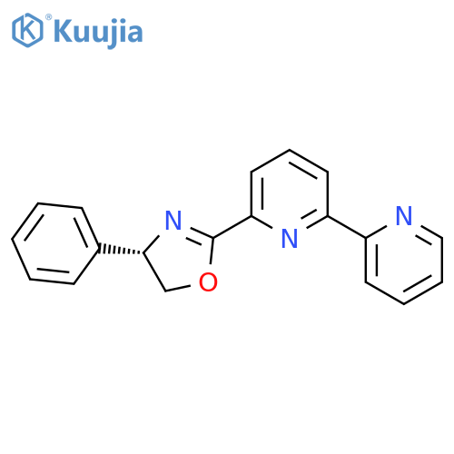 2,2'-Bipyridine, 6-[(4S)-4,5-dihydro-4-phenyl-2-oxazolyl]- structure