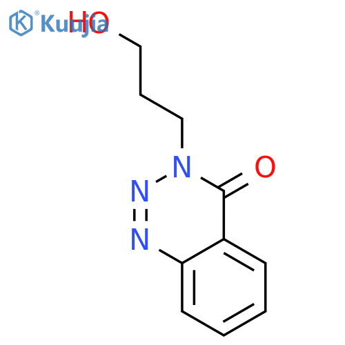 1,2,3-BENZOTRIAZIN-4(3H)-ONE, 3-(3-HYDROXYPROPYL)- structure