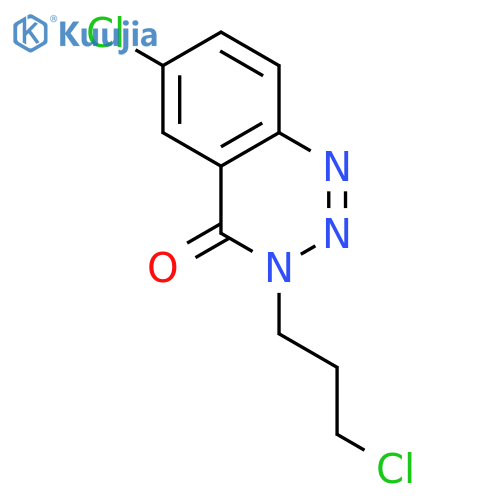 1,2,3-BENZOTRIAZIN-4(3H)-ONE, 6-CHLORO-3-(3-CHLOROPROPYL)- structure