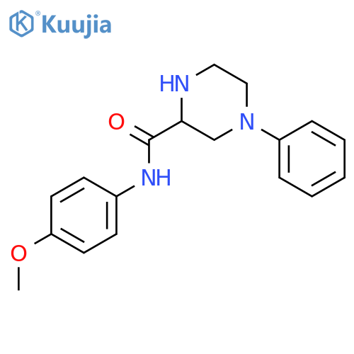 2-Piperazinecarboxamide, N-(4-methoxyphenyl)-4-phenyl- structure