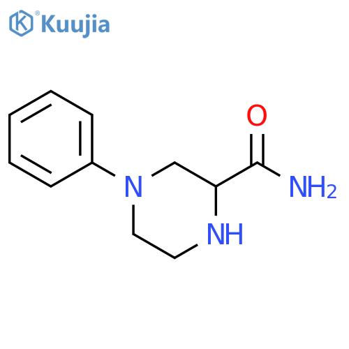 4-phenyl-2-Piperazinecarboxamide structure