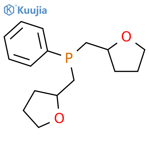 PHOSPHINE, PHENYLBIS[(TETRAHYDRO-2-FURANYL)METHYL]- structure