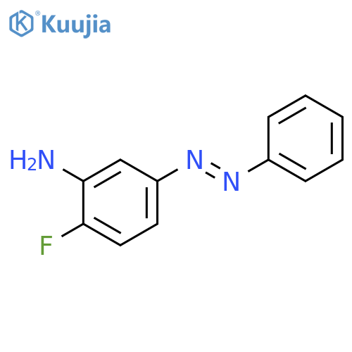 Benzenamine, 2-fluoro-5-(phenylazo)- structure