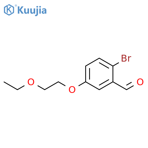 2-Bromo-5-(2-ethoxyethoxy)benzaldehyde structure