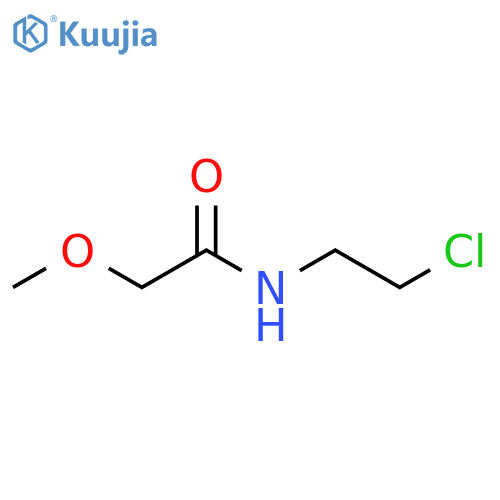 N-(2-chloroethyl)-2-methoxyacetamide structure
