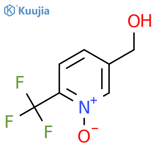 5-(Hydroxymethyl)-2-(trifluoromethyl)pyridin-1-ium-1-olate structure