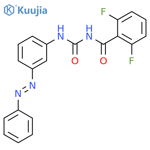 Benzamide, 2,6-difluoro-N-[[[3-(phenylazo)phenyl]amino]carbonyl]- structure