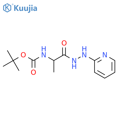 (R)-tert-Butyl (1-oxo-1-(2-(pyridin-2-yl)hydrazinyl)propan-2-yl)carbamate structure
