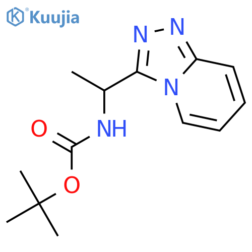 (S)-tert-Butyl (1-([1,2,4]triazolo[4,3-a]pyridin-3-yl)ethyl)carbamate structure