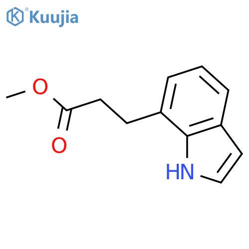 1H-Indole-7-propanoic acid methyl ester structure