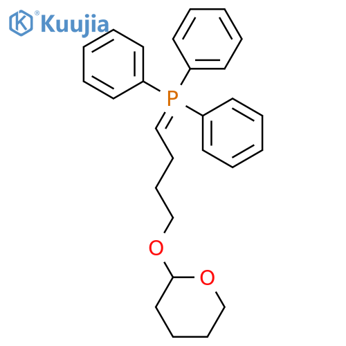 PHOSPHINE, TRIPHENYL[4-[(TETRAHYDRO-2H-PYRAN-2-YL)OXY]BUTYLIDENE]- structure