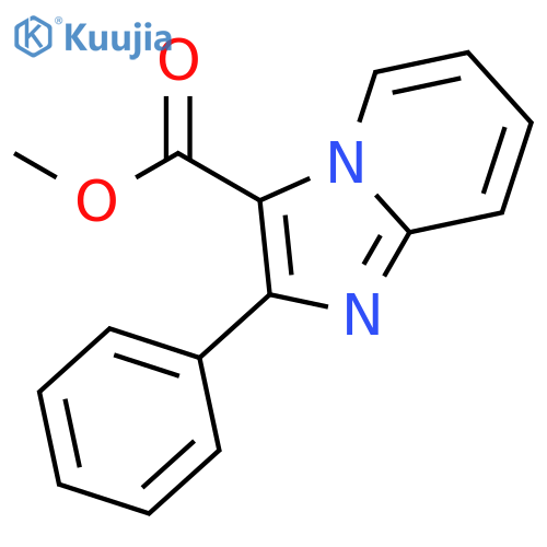 IMIDAZO[1,2-A]PYRIDINE-3-CARBOXYLIC ACID, 2-PHENYL-, METHYL ESTER structure