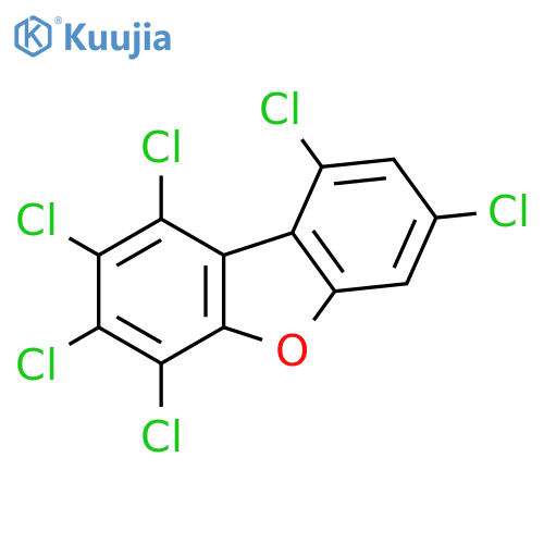 Dibenzofuran,1,2,3,4,7,9-hexachloro- structure
