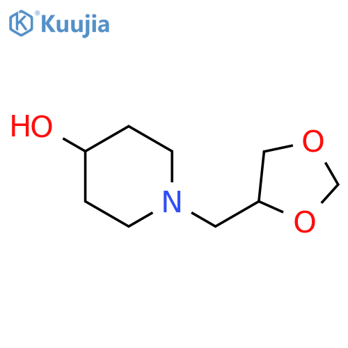 4-PIPERIDINOL, 1-(1,3-DIOXOLAN-4-YLMETHYL)- structure