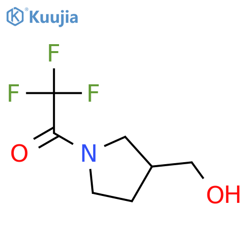 2,2,2-trifluoro-1-3-(hydroxymethyl)pyrrolidin-1-ylethan-1-one structure