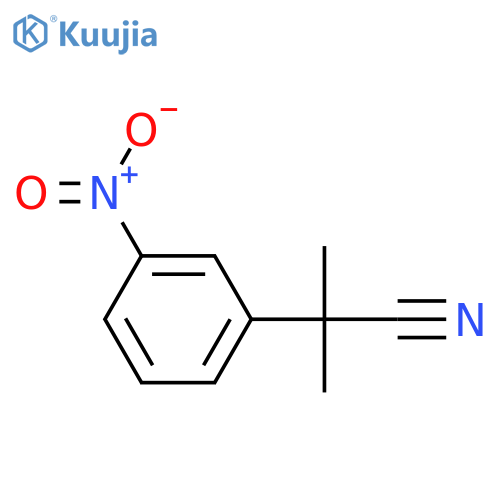 2-Methyl-2-(3-nitrophenyl)propanenitrile structure
