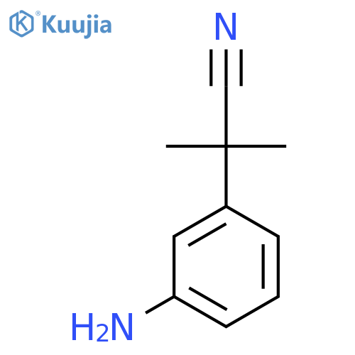 2-(3-Aminophenyl)-2-methylpropanenitrile structure