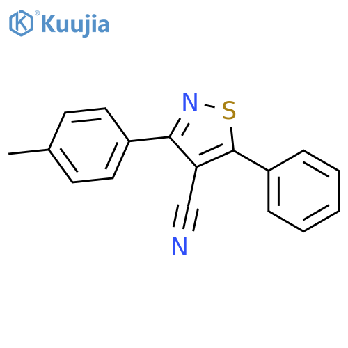 4-ISOTHIAZOLECARBONITRILE, 3-(4-METHYLPHENYL)-5-PHENYL- structure