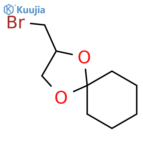 2-(bromomethyl)-1,4-dioxaspiro4.5decane structure