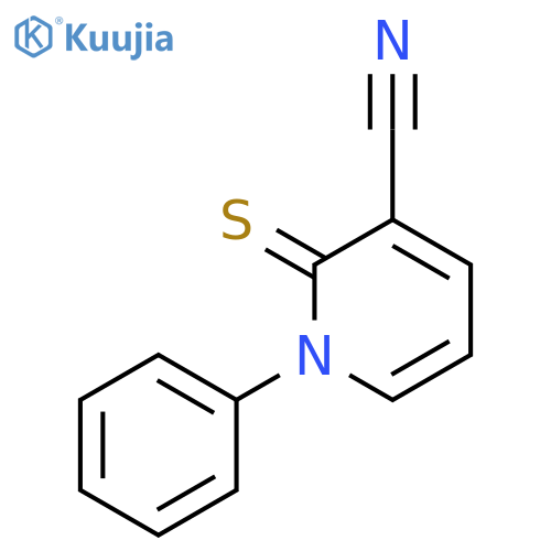 3-PYRIDINECARBONITRILE, 1,2-DIHYDRO-1-PHENYL-2-THIOXO- structure